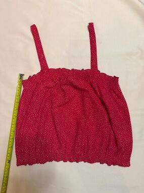Express Bright Pink Smocked Cami Top